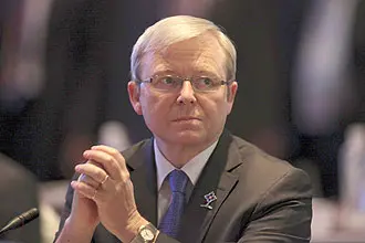 Premiê australiano, Kevin Rudd, publicará este mês um livro infantil  (Foto: Barbara Walton/Efe)