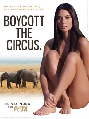 Olivia Munn para o Peta