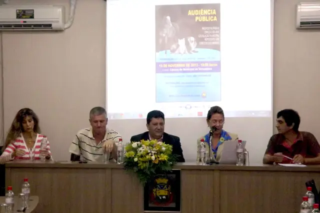 Secretária dos Direitos Animais, Regina Becker, participa de Audiência Pública em São Jerônimo (RS). Foto: Divulgação