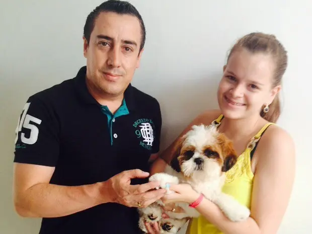 Filhote Thor, da raça Shih Tzu, voltou para casa dos tutores (Foto: Arquivo Pessoal/ Nilton Prado)
