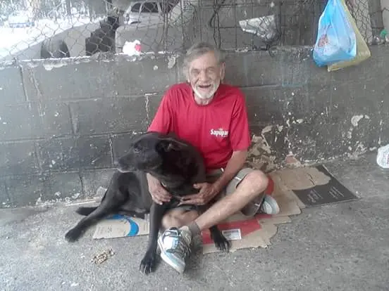 Seu Mauro e Negão: amizade de onze anos (Foto: Arquivo Pessoal)