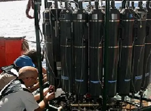 Amostras de água dos oceanos