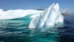 Imagem de geleira derretendo